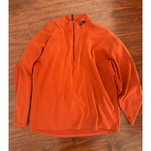 Men's The North Face Orange 1/4 Zip Sweater